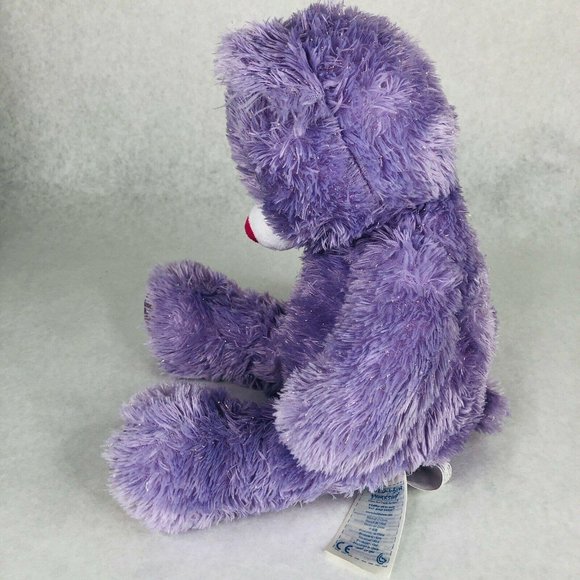 Build A Bear Frozen Princess Anna Purple Sparkle Disney Plush Toy Stuffed Animal - Picture 7 of 11